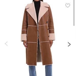 Faux shearling long coat - 70s style Penny Lane
